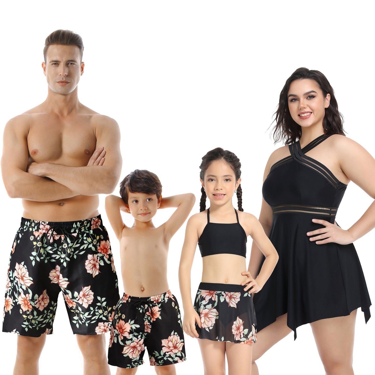 「🎁Father's Day Sale - 50% OFF」Family Matching Plants Printed Swimsuits