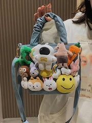 lovevop Stylish Cute Multi-Colored Cartoon Shoulder Bag