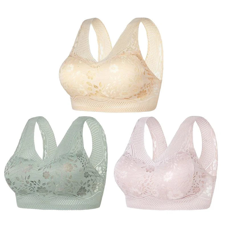 🌸BUY 2 GET 1 FREE (3PACKS)- Sexy Beautiful Back Breathable Thin Bra🔥LAST DAY SALE 75% OFF🔥