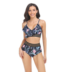 「🎁Father's Day Sale - 50% OFF」Family Matching Blue Floral Printed Swimsuits