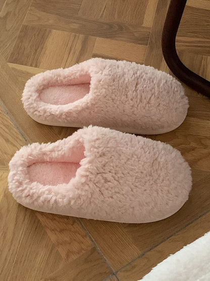 lovevop Warm Winter Home Furry Slippers