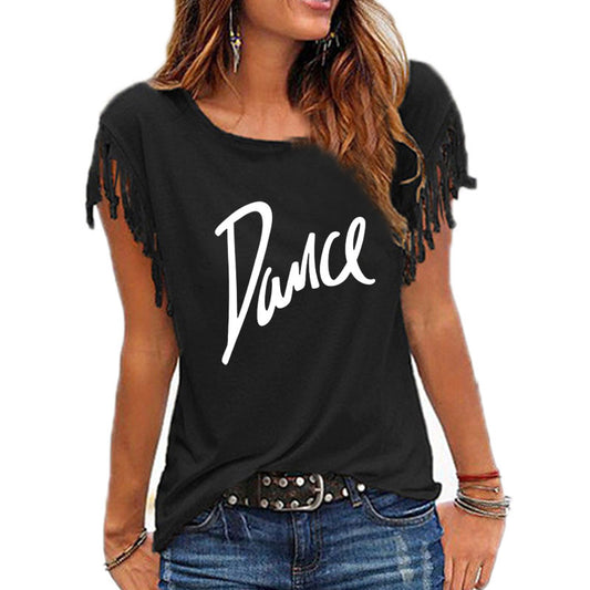 Women's Summer Casual Letter T-shirt