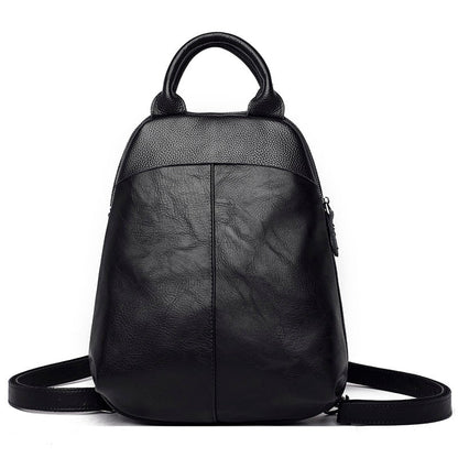 maoxiangshop - Genuine Leather backpack Fashion Luxury Women's bag Designer High Quality Female backpacks High Capacity Ladies Travel back pack