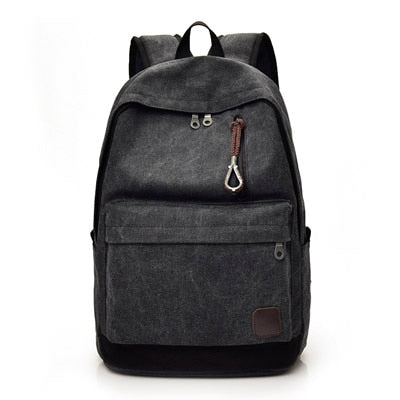 maoxiangshop - 2023 Women Men Canvas Backpacks Large School Bags For Teenager Boys Girls Travel Laptop Backbag Mochila Rucksack Grey