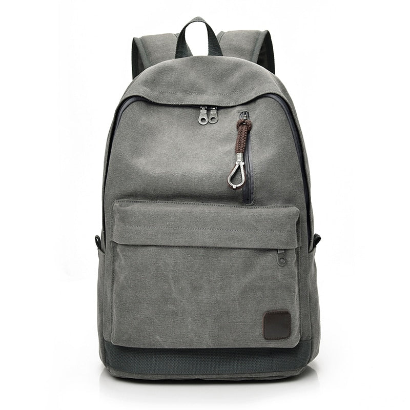 maoxiangshop - 2023 Women Men Canvas Backpacks Large School Bags For Teenager Boys Girls Travel Laptop Backbag Mochila Rucksack Grey