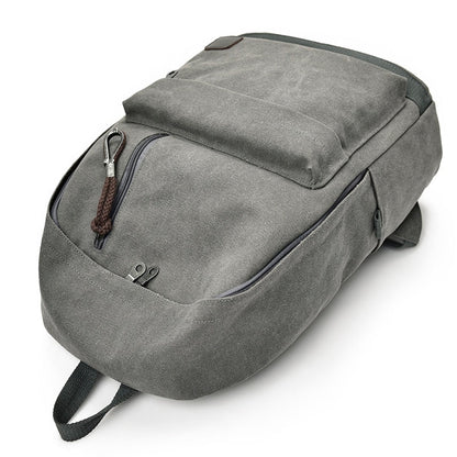 maoxiangshop - 2023 Women Men Canvas Backpacks Large School Bags For Teenager Boys Girls Travel Laptop Backbag Mochila Rucksack Grey