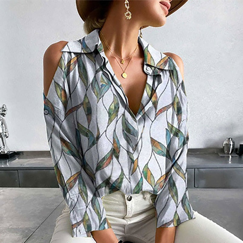 lovevop Lizakosht Women Plaid Printed Single Breasted Blouse Elegant Hollow Out Office Lady Shirt Blusa Spring Autumn Long Sleeve Casual Tops