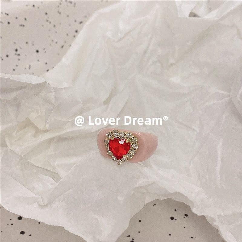 lovevop Vintage Heart Diamond Ring