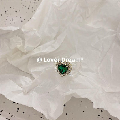 lovevop Vintage Heart Diamond Ring