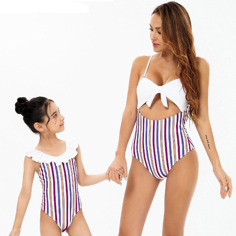 High Waist Bikini Mommy and Me Swimsuit