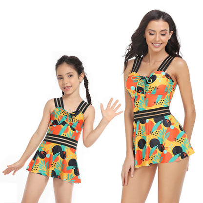 「🌼Summer Flash Sale - 50% Off」 - Tummy Control One-Piece Floral Mommy and Me Swimsuit