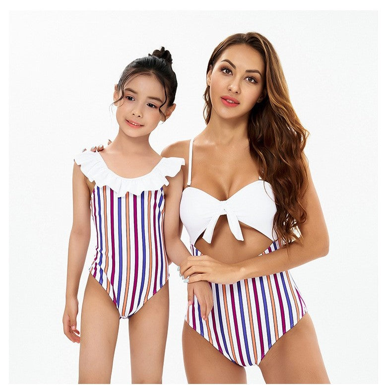 High Waist Bikini Mommy and Me Swimsuit