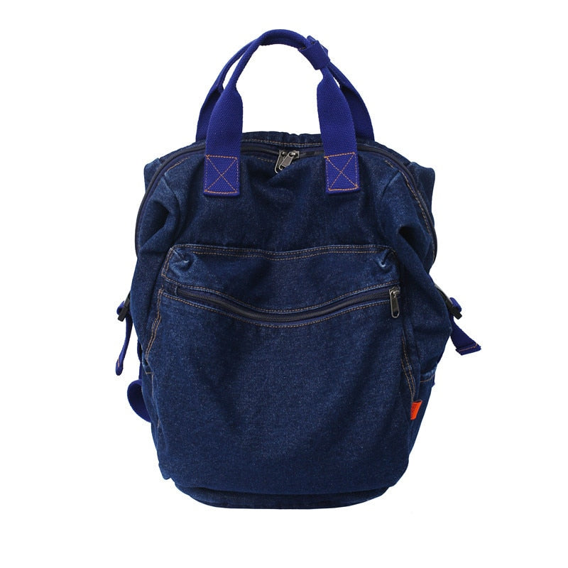 maoxiangshop - Fashion Women Backpack New Denim Travel Bag Quality School Bag bolsa feminina Fashion Student Book Bag Designer mochila