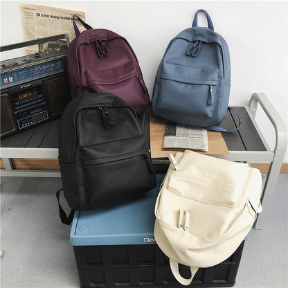 maoxiangshop - Fashion Backpack High Quality PU Leather Women's Backpack For Teenage Girls School Shoulder Bag Bagpack Mochila backpack