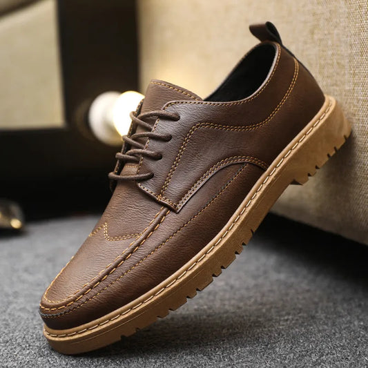 lovevop-Spring New Bullock Men Classic Business Formal Shoes Men Oxford Shoes Men Dress Shoes Business Formal Shoes Man