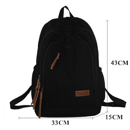 maoxiangshop - Women Canvas Backpacks Large Men Girls Travel Laptop Travel Vintage School Bags For Teenager Boys Backbag Mochila Rucksack