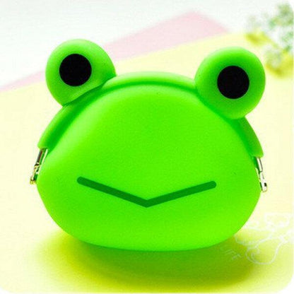 elvesmall Women Silicone Jelly Coin Purse Cartoon Lovely Animal Bag