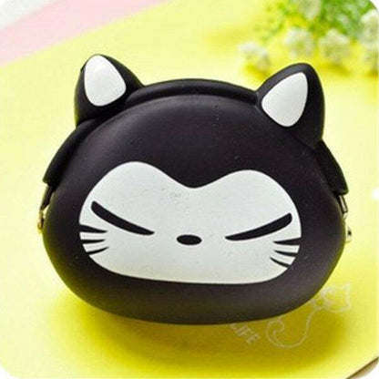 elvesmall Women Silicone Jelly Coin Purse Cartoon Lovely Animal Bag