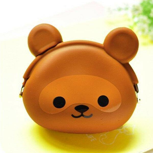 elvesmall Women Silicone Jelly Coin Purse Cartoon Lovely Animal Bag