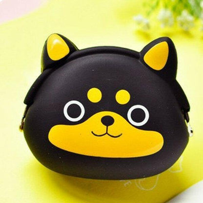 elvesmall Women Silicone Jelly Coin Purse Cartoon Lovely Animal Bag