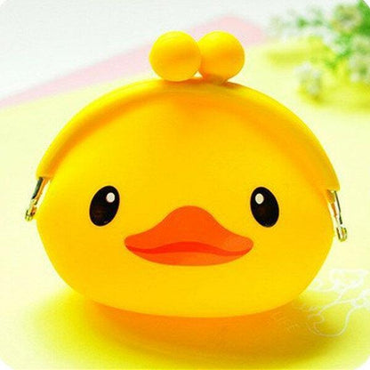 elvesmall Women Silicone Jelly Coin Purse Cartoon Lovely Animal Bag