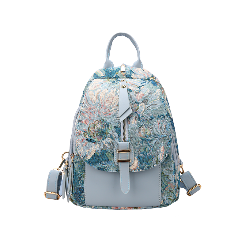 maoxiangshop - Luxury Designer 2023 Women Backpack Flower Pattern Female Fashion Shoulder Bags School Backpacks Bag for Teenage Girls Purses