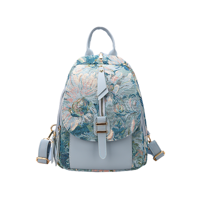 maoxiangshop - Luxury Designer 2023 Women Backpack Flower Pattern Female Fashion Shoulder Bags School Backpacks Bag for Teenage Girls Purses