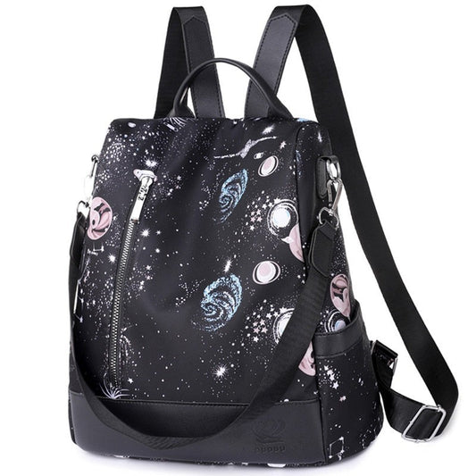 maoxiangshop - Waterproof Oxford Women Backpack Fashion Anti-theft Women Backpacks Print Girls School Bag High Quality Large Capacity Backpack