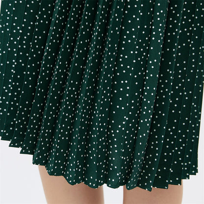 Lovevop Nursing Polka Dot Long-Sleeve Belted Dress