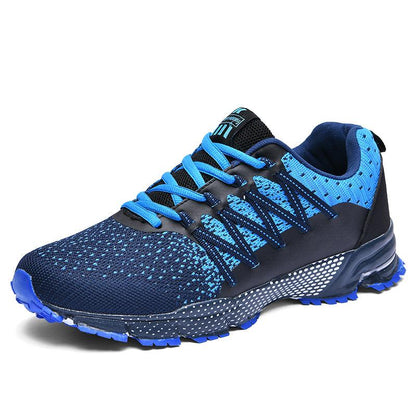 lovevop Men's Breathable Lightweight Flying Knit Shoes Sports Casual Shoes