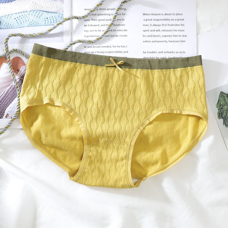 Women's seamless high elastic mid waist panties