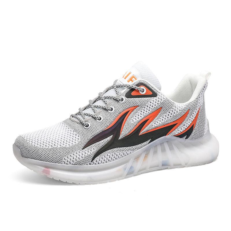 lovevop Fashionable Reflective Flame Leisure Running Sports Men's Shoes