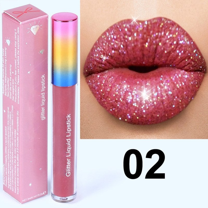 GLITTER WATERPROOF LONG LASTING LIP GLOSS