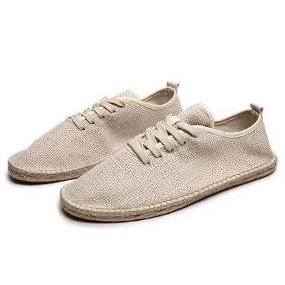 lovevop Summer Men's Casual Cotton Linen Retro Shoes