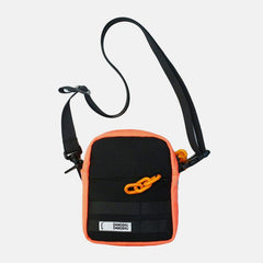 lovevop Women & Men Oxford Chain Decoration Waterproof  Sports Hippie Patchwork 6.5 Inch Phone Bag Crossbody Bag