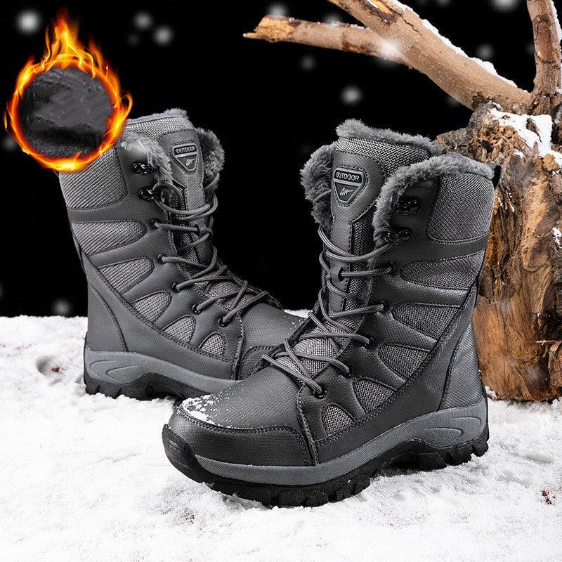 lovevop Winter Plus Velvet Army Boots for Mens