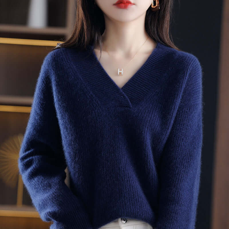 🔥WOMEN'S V-NECK CASHMERE SWEATER