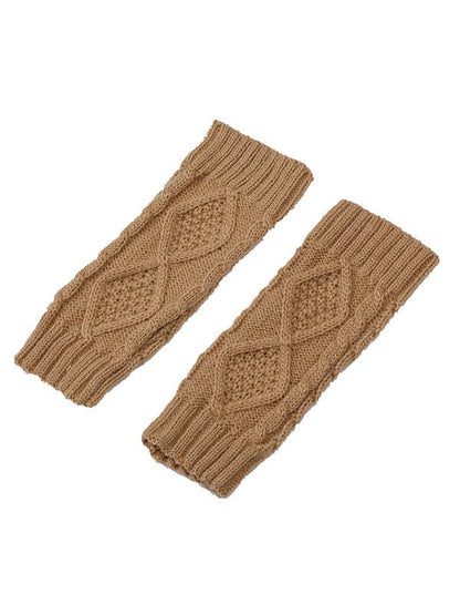 lovevop Simple 9 Colors Jacquard Knitting Gloves