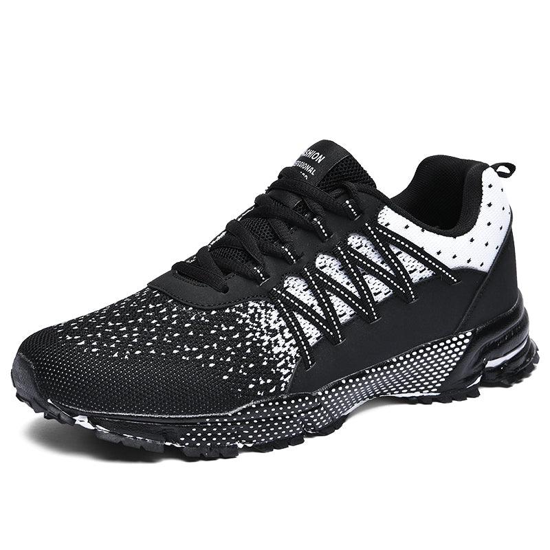 lovevop Men's Breathable Lightweight Flying Knit Shoes Sports Casual Shoes