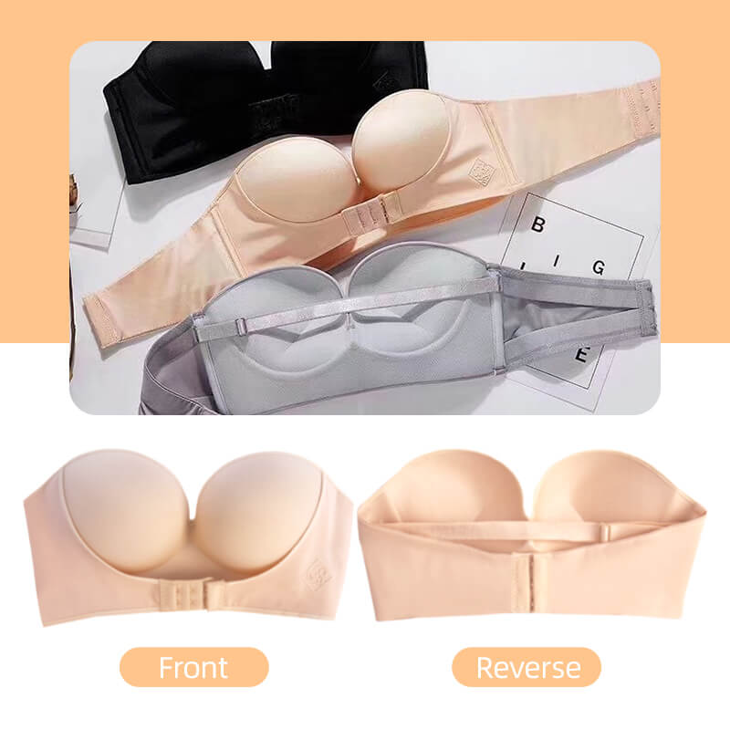 Invisible Strapless Super Push Up Bra