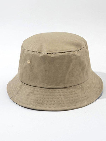 lovevop Solid Color Simple Sun Protection Fisherman Hat