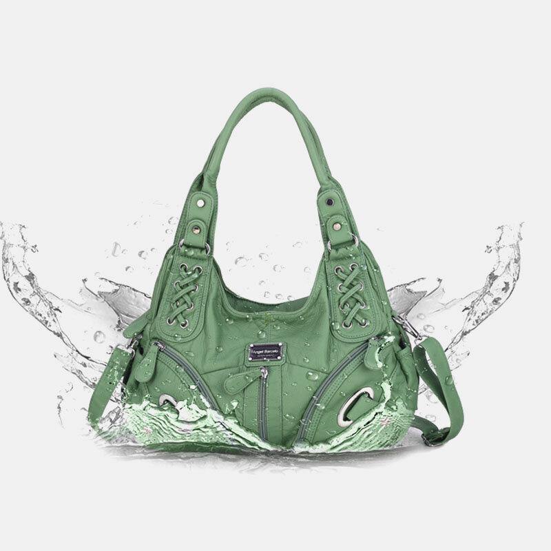 lovevop Women Waterproof Anti-theft Multi-pocket Crossbody Bag Shoulder Bag Handbag