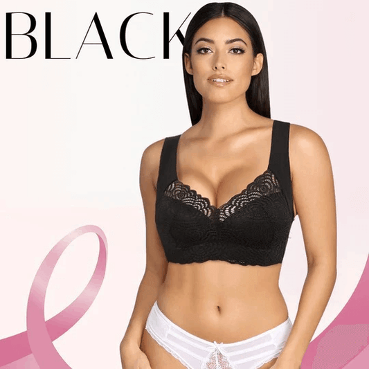 Stretch Full-Figure Seamless Lace Cut-Out Bra