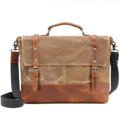 lovevop Overflowing Canvas Retro Style Men's Shoulder Bag