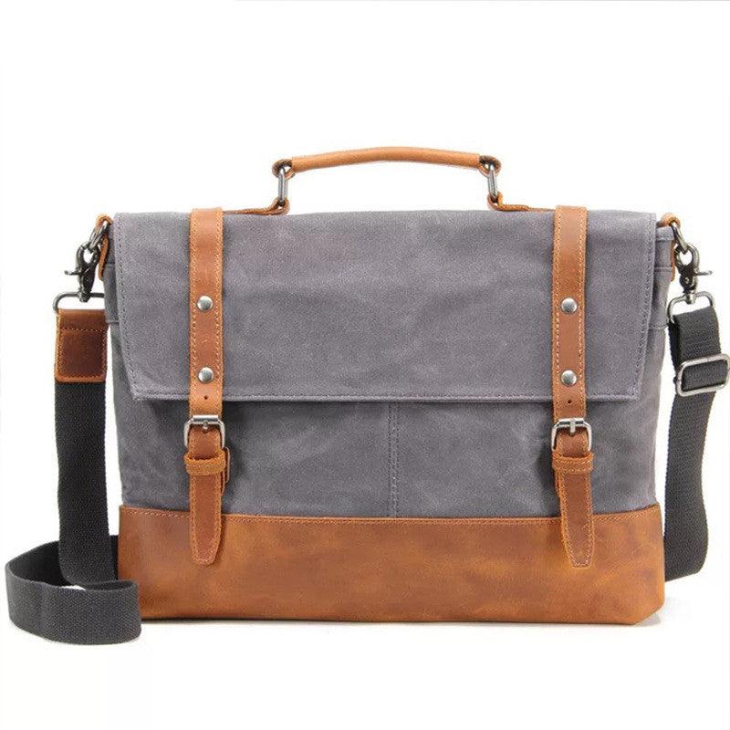 lovevop Overflowing Canvas Retro Style Men's Shoulder Bag