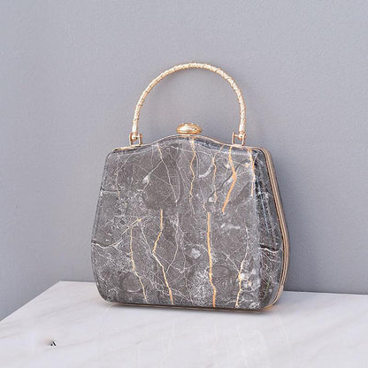 lovevop Fashion Simple Ladies Marble Crossbody Bag