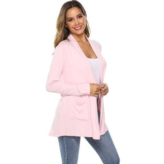 Women's casual lightweight open front long sleeve cardigans