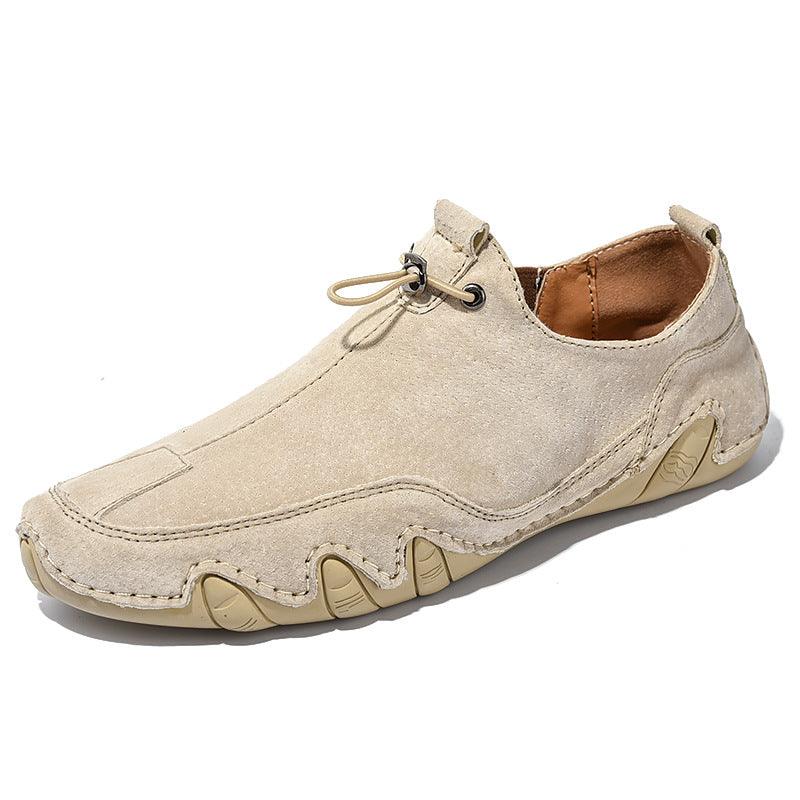 lovevop Stylish Men's Leather Shoes in British Style for Spring, Available in Plus Size