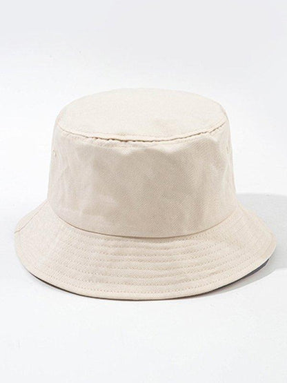 lovevop Solid Color Simple Sun Protection Fisherman Hat