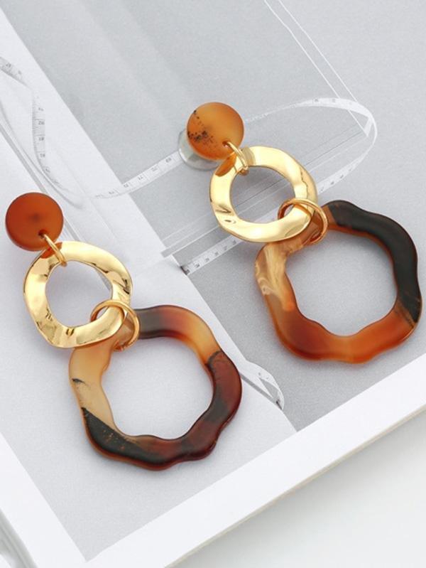 lovevop Fashion Ring Big Earrings